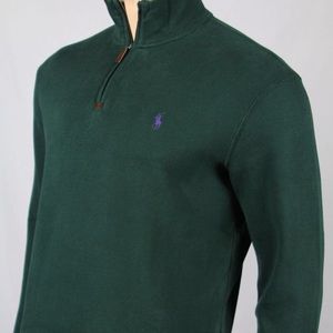 Polo Ralph Lauren 1/2 Zip Sweater Green/Purple